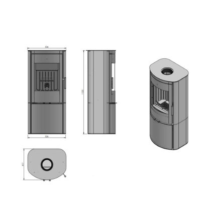 Hitze Rego S - 5kw Wood Burning Stove - Image 2
