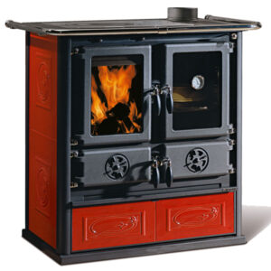 La Nordica Rosetta BII 7.2kw Wood Burning Cooker - Burgundy