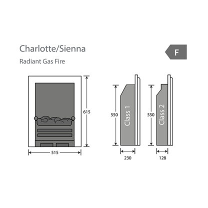 Pure Glow Sienna Inset Gas Fire - Image 2
