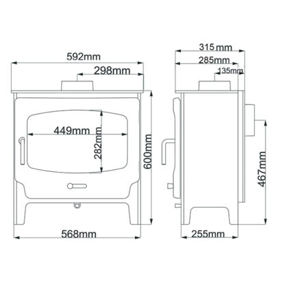 Saltfire ST-X Wide - 1.5kw Bio Ethanol Stove - Image 3
