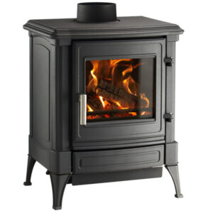 Nestor Martin Stanford 13 SE - 4.9kw Defra Multifuel Stove with Nickel Handle - Rear Exit