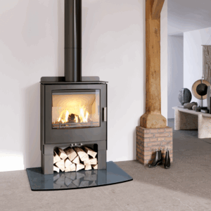 Mendip Woodland 5kw Defra DC Convection Multifuel Stove With Log Store