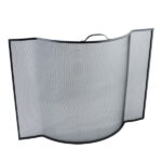 Classic Firescreen Four Sided Bowed - All Black