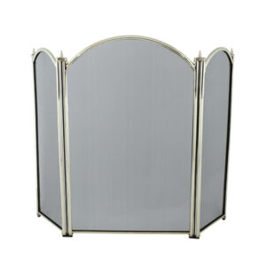 Dynasty Firescreen 3 Fold Height 29" - Brass Plated