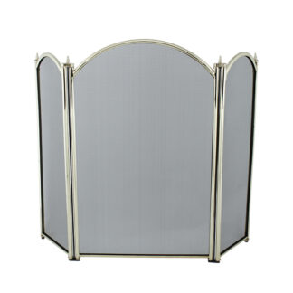 Dynasty Firescreen 3 Fold Height 29" - Brass Plated