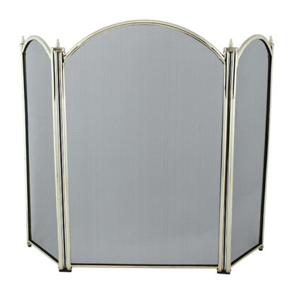 Dynasty Firescreen 3 Fold Height 26" - Brass Plated