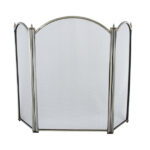 Dynasty Firescreen 3 Fold Height 29" - Antique Plated