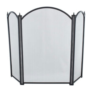 Dynasty Firescreen 3 Fold Height 29"  - Black
