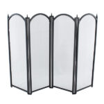 Dynasty Firescreen 4 Fold Height 32" - Black