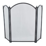 Dynasty Firescreen 3 Fold Height 26" - Black