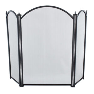 Dynasty Firescreen 3 Fold Height 26" - Black