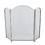 Dynasty Firescreen 3 Fold Height 26" - Pewter Plated