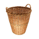 Round Tall & Hessian Log Basket