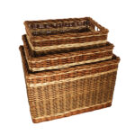 Set Of 3 Log Baskets Oblong