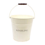 Large Ivory Kindling Bucket
