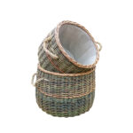 Set Of 2 Country Log Baskets