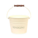 Small Kindling Bucket - Ivory