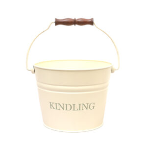 Small Kindling Bucket - Ivory