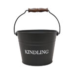 Small Kindling Bucket - Black