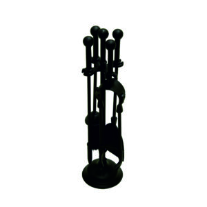 Modern Black Companion Set - Ball Top