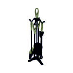 Black & Satin Nickel Companion Set - Loop Top