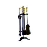 Black & Antique Companion Set - Ball Top