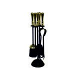 Traditional Black & Brass Companion Set