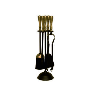 Traditional Black & Antique Companion Set