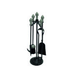Acorn Black & Pewter Companion Set