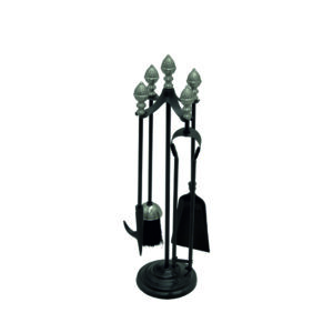 Acorn Black & Pewter Companion Set