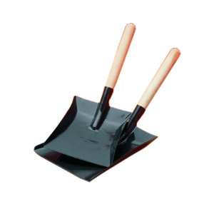 Black Shovel With Wooden Handle 9" x 7"