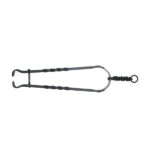 Rope Twist Coal Tongs - Black