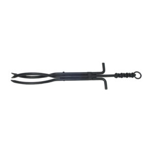 Rope Twist Log Tongs - Black