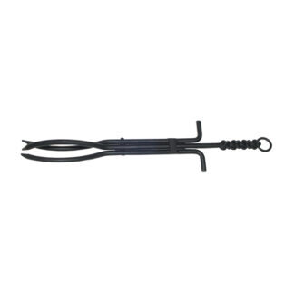 Rope Twist Log Tongs - Black