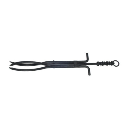 Rope Twist Log Tongs - Black