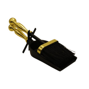 Hearth Tidy Cast Black & Brass