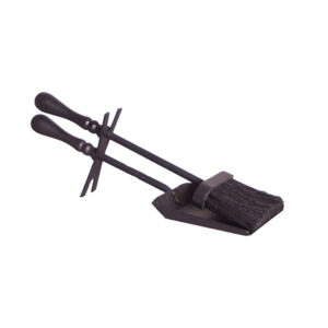 Traditional Hearth Tidy - Black