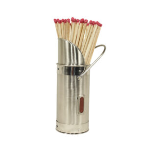 Match Holder - Satin & Polished Steel