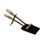 Loop Top Hearth Tidy - Black & Pewter
