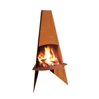 Aduro Outdoor Fireplace - Corton Steel