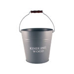 Large Kindling Bucket - Grey