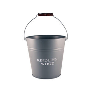 Large Kindling Bucket - Grey