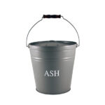 Large Ash Bucket & Lid - Grey