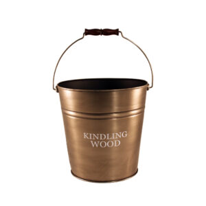 Large Kindling Bucket - Antique Pewter