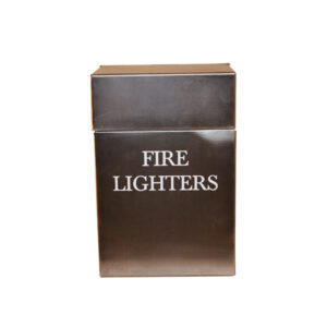 Fire Lighters Box - Antique Pewter
