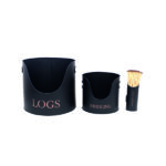 Set Of 3 Gothenburg Log/Kindling & Match Holder