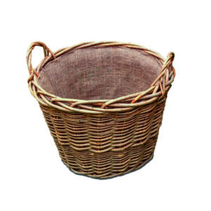 Wild Willow Small Log Basket With Lining