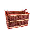 Set Of 2 Rectangular Log Baskets - Full Buff