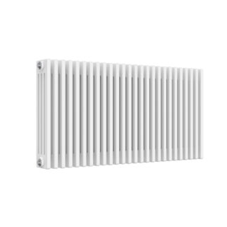 Reina Colona (4 columns) Designer Steel Traditional Horizontal Radiator - White