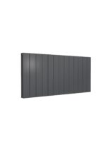 Reina Casina Double Horizontal Designer Aluminium Contemporary Panelled Radiator - Anthracite